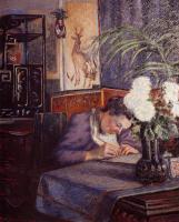 Guillaumin, Armand - Madame Guillaumin Writing